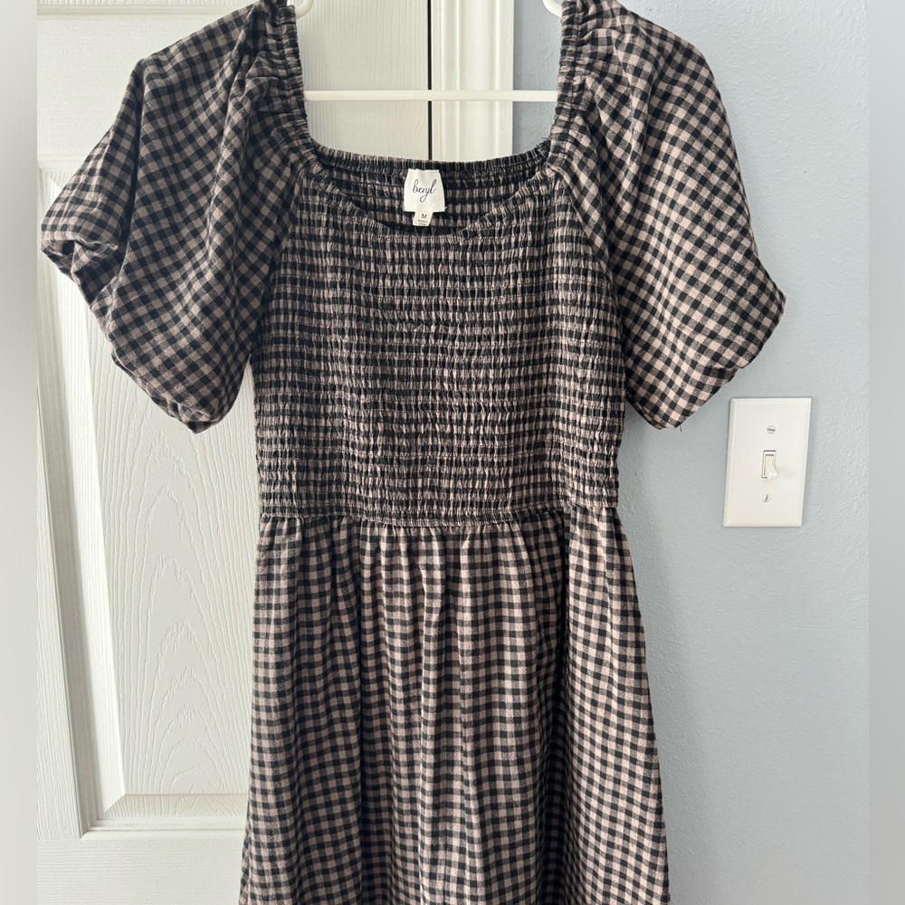 Roolee Black and White Gingham Dress - Picture 6 of 6